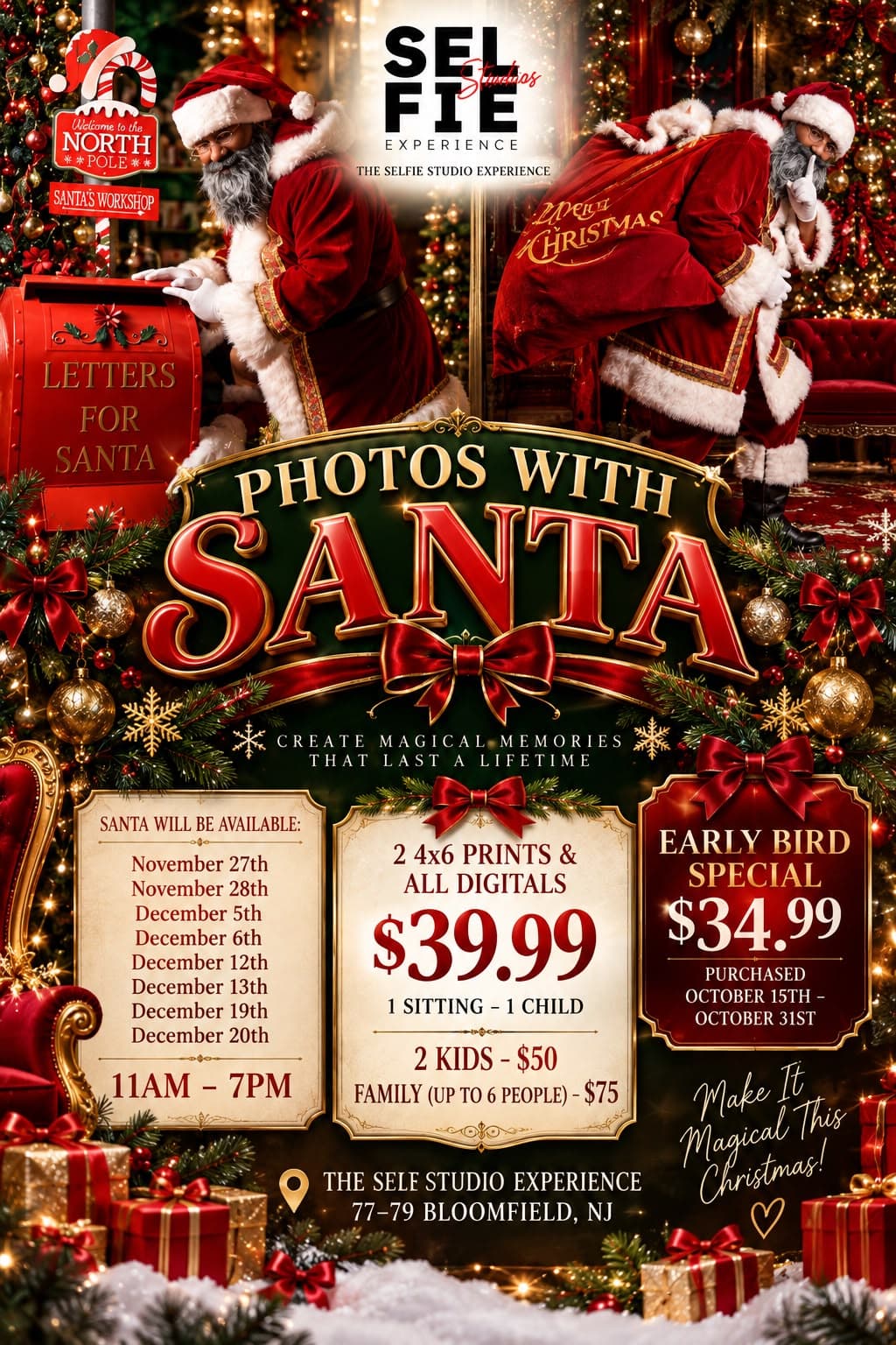 Santa at The Selfie Studio Experience