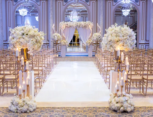 Behind the Scenes — wedding florals photograph 1